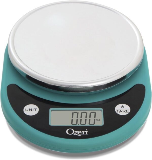 Ozeri Pronto Digital Multifunction Kitchen and Food Scale, Black on Teal - Image 7