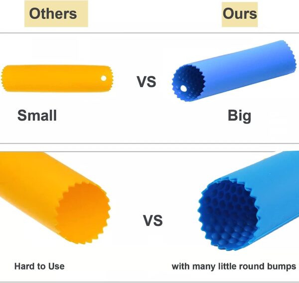 Maxracy Garlic Peeler Tube, Silicone Garlic Roller, Easy to Peel Garlic Cloves, Useful Kitchen Tool for Garlic(3colors) - Image 3