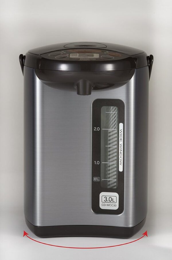 Zojirushi CD-WCC30 Micom Water Boiler & Warmer, Silver - Image 3
