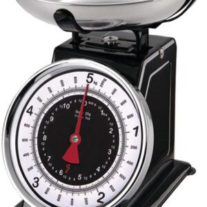Starfrit 080211-003-0000 Retro Mechanical Kitchen Scale, Silver/Black