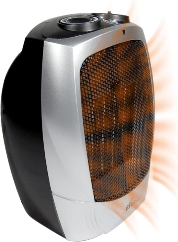 Royal Sovereign Compact Ceramic Space Heater for Home and Office. 2 Heat Settings 750W/ 1500W and Fan Only. Safe and Quiet with Extra Comfort Adjustable Thermostat - Image 3