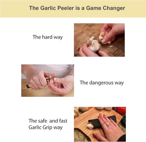 Maxracy Garlic Peeler Tube, Silicone Garlic Roller, Easy to Peel Garlic Cloves, Useful Kitchen Tool for Garlic(3colors) - Image 2