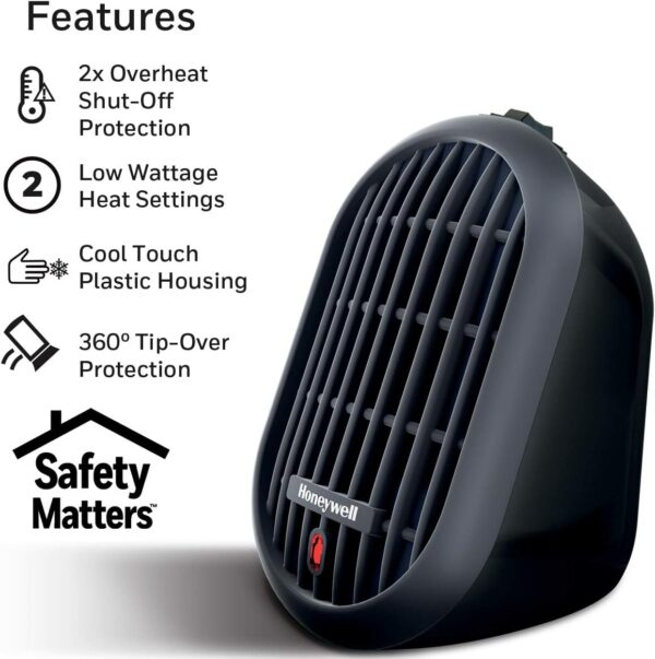 Honeywell HCE100BCD1 Heat Bud Personal Heater - Image 4
