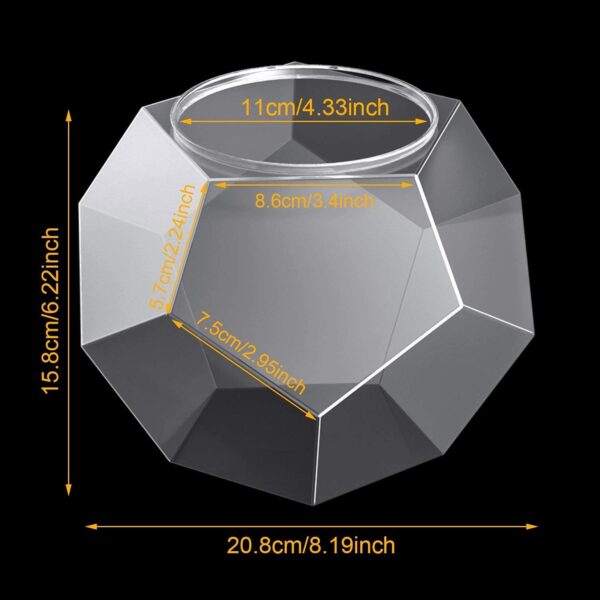 RUSFOL Large-Capacity 12-Sided Polygon Elegant Coffee Pods Holder for Nespresso Vertuoline Capsule - Image 3