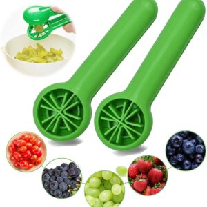 2pcs Grape Cutter for Toddlers, Grape Slicer for Baby, Cherry Tomato Slicer Kitchen Gadget,Creative Small Tool Fruit Slicer