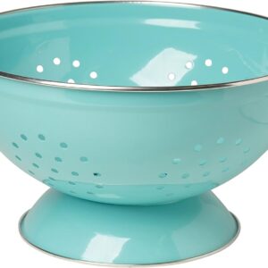 Now Designs Metal Colander, 3-Quart, Turquoise -