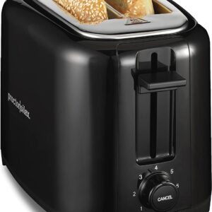 Proctor Silex 22215PS Extra-Wide Slot Toaster with Cool Wall, Shade Selector, Toast Boost, Auto Shut-off and Cancel Button, Black, 2-Slice-Discontinued