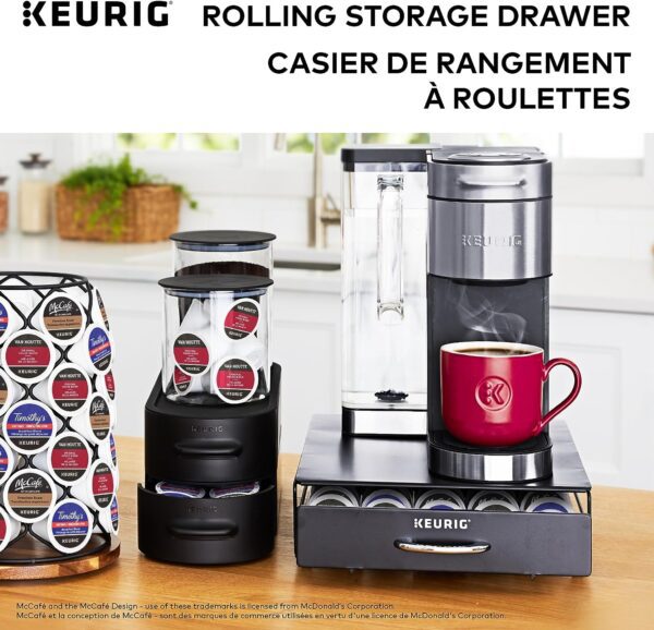 Keurig Under Brewer Storage Drawer, Coffee Pod Storage, Holds Upto 35 Keurig K-Cup Pods, Black - Image 7