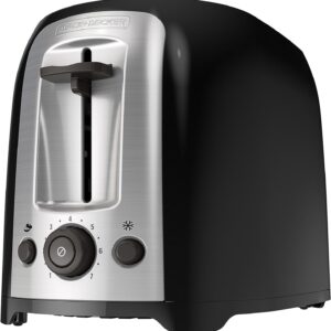 BLACK+DECKER TR1278BD 2-Slice Toaster, Black