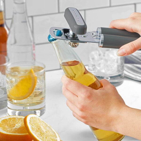 KitchenAid Classic Multifunction Can Opener / Bottle Opener, 8.34-Inch, Charcoal Gray - Image 5