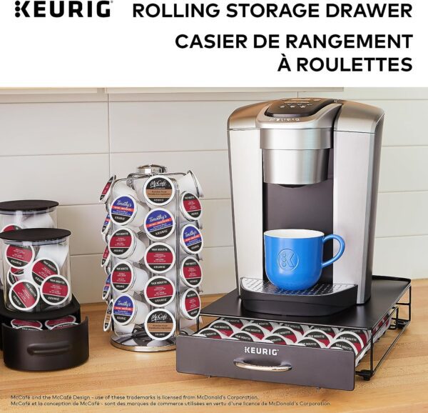Keurig Under Brewer Storage Drawer, Coffee Pod Storage, Holds Upto 35 Keurig K-Cup Pods, Black - Image 6