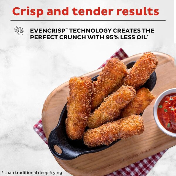 Instant Vortex Plus 10-Quart Air Fryer, From the Makers of Instant Pot, 7-in-1 Functions, with EvenCrisp Technology, App with over 100 Recipes, Stainless Steel - Image 5