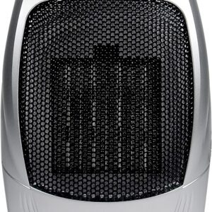 Royal Sovereign Compact Ceramic Space Heater for Home and Office. 2 Heat Settings 750W/ 1500W and Fan Only. Safe and Quiet with Extra Comfort Adjustable Thermostat