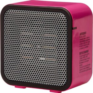 Amazon Basics 500-Watt Ceramic Small Space Personal Mini Heater - Pink