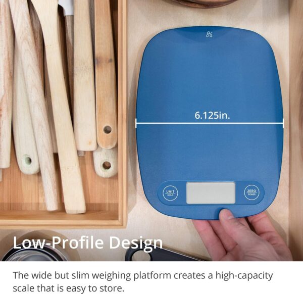 Greater Goods Digital Food Kitchen Scale (Cobalt Blue), Portion Helps Support Global Orphan Project - Image 5