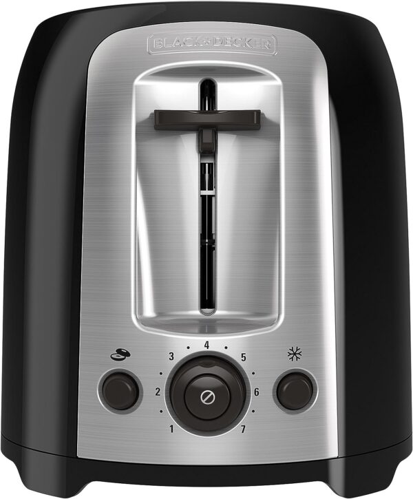 BLACK+DECKER TR1278BD 2-Slice Toaster, Black - Image 8