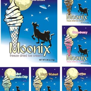 Moonix Freeze Dried Ice Cream. Variety pack. 10ct (Best Sellers)